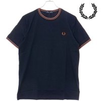 FRED PERRY/フレッドペリー FRED PERRY TWIN TIPPED T－SHIRT OATM/CHMPG/STONE [M1588－Y56]/506899247