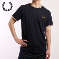 FRED PERRY/フレッドペリー FRED PERRY TWIN TIPPED T－SHIRT OATM/CHMPG/STONE [M1588－Y56]/506899247