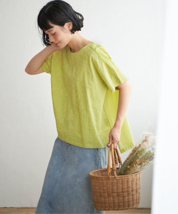 ＆ellecy アンドエルシー タイガー刺繍ブラウス