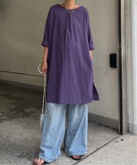LBC/リネン混サックワンピース/507919458