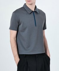 M TO R/STANDZIP GEOMETRY S/S POLO/508017063