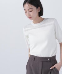 NATURAL BEAUTY BASIC/シアー切替リブニット/508043398