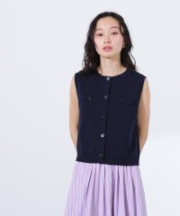 N Natural Beauty Basic/総針コンパクトニットジレ/508043426