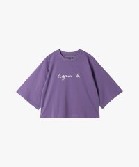 agnes b. FEMME/ロゴ コットン 五分袖 Tシャツ "Yoko"/508048613