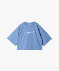agnes b. FEMME/ロゴ コットン 五分袖 Tシャツ "Yoko"/508048614