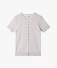 agnes b. FEMME/"b."ロゴ刺繍 コットンニット 半袖 カーディガンプレッション "Swing"/508048617