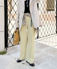 NOLLEY’S/【PR林☆別注カラーあり】ウォッシャブルツイルストレッチ愛されワイドパンツ/508049226