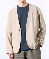 GLOSTER/【セットアップ着用可能】【GLOSTER/グロスター】ノーカラージャケット カーディガンジャケット/508077486