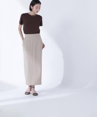 NATURAL BEAUTY BASIC/リネンライクアウトポケットスカート/508080354