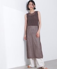 N Natural Beauty Basic/メッシュレイヤードニットワンピース/508080374