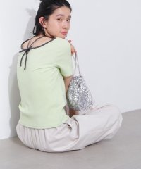 N Natural Beauty Basic/バックオープンリボンカットソー/508080376