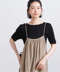 N Natural Beauty Basic/シアーボーダーリブニット/508080379