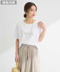 Green Parks/グリーン パークス Green Parks 箔プリントフェミニンロゴTシャツ/508083485