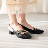HIMIKO/ヒミコ 卑弥呼 ダブルベルトスリングバックパンプス/651506/508083770