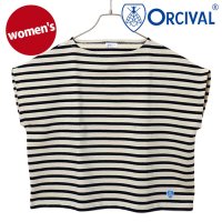 ORCIVAL/オーシバル ORCIVAL ORCIVAL FRENCH SLEEVE BOAT NECK P.O. ECRU/MARINE [#B271]/508083772