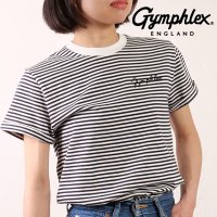 Gymphlex/ジムフレックス Gymphlex S/S T－SHIRT WHITE/NAVY STRIPE(BLACK) [#GY－C0446 COM]/508083776
