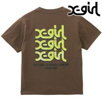 X-girl/エックスガール X－girl DRIPPING PAINT LOGO S/S TEE WHITE [105251011010]/508083811
