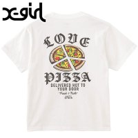 X-girl/エックスガール X－girl PEACE PIZZA S/S TEE WHITE [105251011015]/508083812