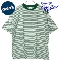 Robert P.Miller/ロバート・ピー・ミラー Robert P. Miller USA cotton T－shirt WHT－GN [135C]/508083821