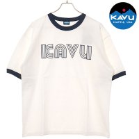 KAVU/カブー KAVU Twist Logo Ringer Tee White/Red [19822228]/508083925