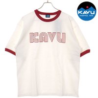 KAVU/カブー KAVU Twist Logo Ringer Tee White/Red [19822228]/508083925