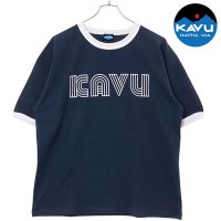 KAVU/カブー KAVU Twist Logo Ringer Tee White/Red [19822228]/508083925