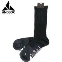 ANDSOX/アンドソックス ANDSOX SUPPORT PILE CREW CHARCOAL [26488/26489]/508083975