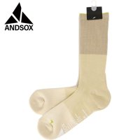ANDSOX/アンドソックス ANDSOX SUPPORT PILE CREW OFFWHITE [26490/26491]/508083976