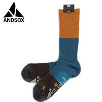 ANDSOX/アンドソックス ANDSOX SUPPORT PILE CREW RETORO [26502/26503]/508083987