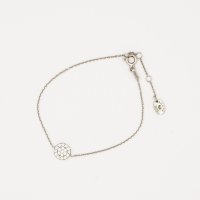 AGATHA PARIS/アガタ パリ AGATHA PARIS ブレスレット、パヴェ ディスク、クリスタル・シルバー/508084098