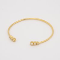 AGATHA PARIS/アガタ パリ AGATHA PARIS アンボジュールブレスレット、オープンタイプ、クリスタル／ゴールド/508084121