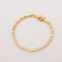AGATHA PARIS/アガタ パリ AGATHA PARIS エクラブレスレット、テニスチェーン、クリスタル／ゴールド/508084127