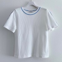 HCAE/エイチシーエーイー HCAE CONTRAST STITCH SHORT SLEEVE TOP/508084355