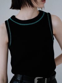 HCAE/エイチシーエーイー HCAE SLEEVELESS CONTRAST STITCH TOP/508084356