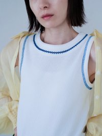HCAE/エイチシーエーイー HCAE SLEEVELESS CONTRAST STITCH TOP/508084356
