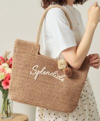 ITS’ DEMO/チャーム付ロゴ刺繍雑材トート/508084446