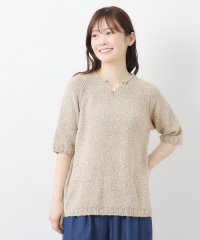  LAURA ASHLEY/【限定店舗展開/日本製/ワンマイルウエア】シルクネップ混 半袖プルオーバー/508084464