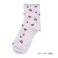 manzoku/マンゾク 満足 福助 【満足 ： 冷感】 靴下 花柄 クルー丈 レーヨンシルク(3145－42N)婦人 女性 レディース フクスケ fukuske ふくすけ/508084468