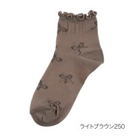 fukuske FUN/フクスケ ファン fukuske FUN 福助 【fukuske FUN(フクスケファン)】 靴下 femieu リボン柄 ショート丈 つま先かかと補強(316/508084474