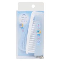cinemacollection/シネマコレクション cinemacollection エクランウルー ヘアブラシ ストーン付き折りたたみブラシ＆コーム BLUE ANGEL カミオジャパン 折/508084603