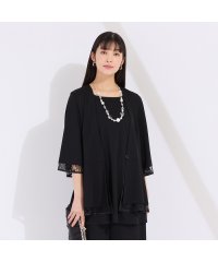 Liliane Burty/【アンサンブル対応】ジョイクールヘビースムース　レース付きベスト/508084836