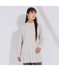 Liliane Burty/ウォッシャブル　コットンメッシュロングブラウス/508084838