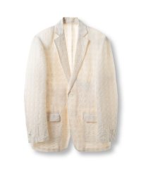 DISTINCTION MEN'S BIGI/リネン混ジャカードライトジャケット<ドライタッチ>/508084845