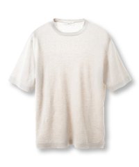 DISTINCTION MEN'S BIGI/【FILIPPO DE LAURENTIIS/フィリッポ デ ローレンティス】綿麻ハイゲージニットTEE/508084854