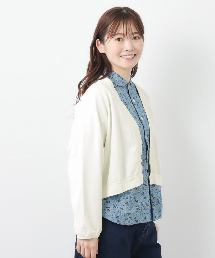 LAURA ASHLEY - LAURAASHLEY(ローラアシュレイ) カーディガン サイズUSA8 M レディース美品  - アイボリー 半袖 LAURA ASHLEY - LAURAASHLEY(ローラアシュレイ) カーディガン