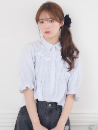 Emsexcite/エムズエキサイト ems excite ステッチリボンペプラムSH/508085744
