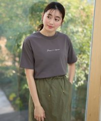 anyFAM/【洗濯機可/接触冷感/UVケア】オーガビッツ刺繍ロゴＴシャツ/508086561