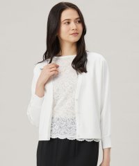 JIYU-KU(LARGE SIZE)/【カタログ掲載・接触冷感・UVカット・洗える】クレープストレッチニット カーディガン/508086587