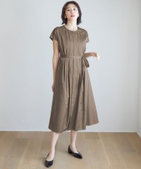 JIYU-KU(LARGE SIZE)/【カタログ掲載・洗える】シルキータック ワンピース/508086612