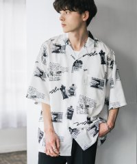 Rocky Monroe/ロッキーモンロー Rocky Monroe 接触冷感 オープンカラーシャツ 半袖 メンズ レディース アロハシャツ 開襟 総柄 オーバーサイズ ペイズリー グラ/508088274